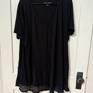 Jessica London Tunic Top with Lace Detail